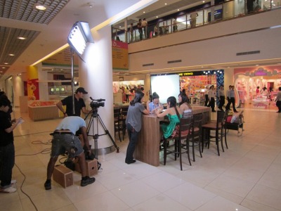 Filming at Shopping mall! Camera… ACTION!!!
