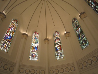 I love the stained glass…