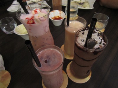 Dessert and drinks… really sinful…